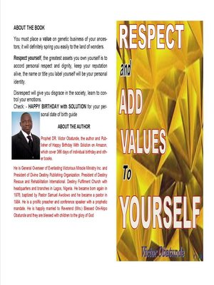 cover image of RESPECT and ADD Values  to  YOURSELF